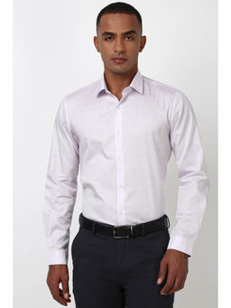 Peter England - Men Lilac Slim Fit Formal Shirt