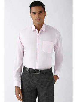 Peter England - Men Pink Slim Fit Formal Shirt