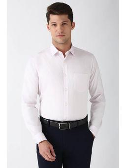 Peter England - Men Pink Regular Fit Formal Shirt