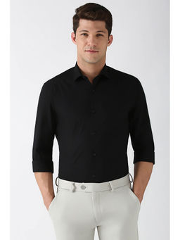 Peter England - Men Black Super Slim Fit Formal Shirt