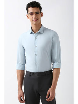 Peter England - Men Blue Super Slim Fit Casual Shirt