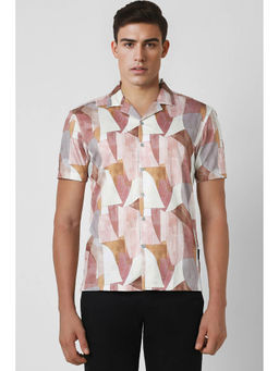 Van Heusen - Men Multi Slim Fit Print Half Sleeves Casual Shirt
