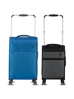 it luggage - Debonair Trolley Two Tone Blue & Black White (Pack of 2)