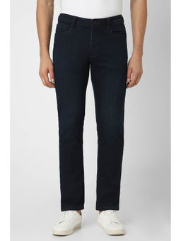 Van Heusen - Men Navy Blue Dark Wash Slim Fit Jeans