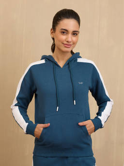 Nykd by Nykaa - Buttery-Soft Fleece Pullover Hoodie, Blue - NYLE702