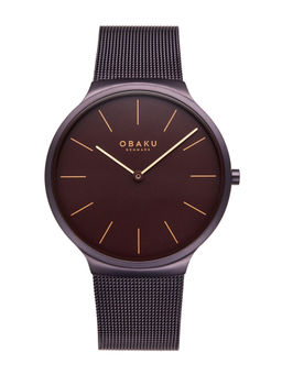 Obaku - Ark Brunette V240GXNNMN Brown Dial Quartz Watch For men