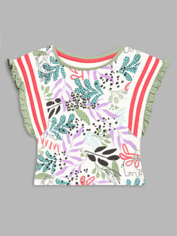 Elle Kids - Girls Multi Printed T-Shirt