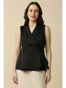 Allen Solly - Women Black Solid Formal Top