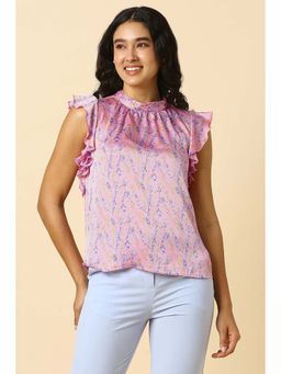 Allen Solly - Women Pink Print Casual Top