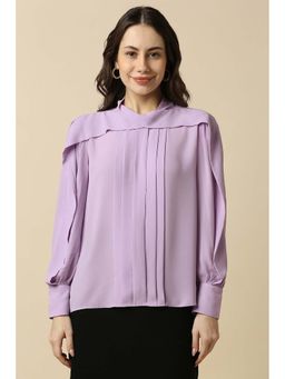 Allen Solly - Women Purple Solid Formal Top