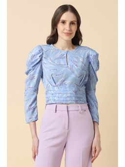 Allen Solly - Women Blue Print Casual Top
