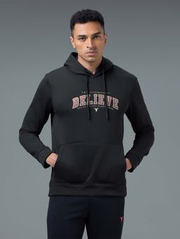 Technosport - Black Printed Slim Fit Sweatshirt