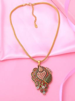 Estele - Gold Plated CZ Magnificent Necklace for Women