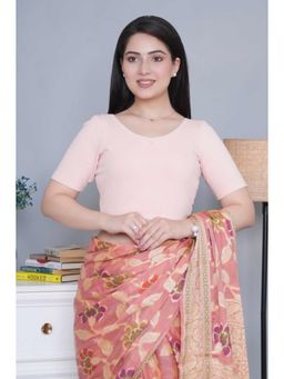 MLADA - Women V-Neck Slim Fit Short Sleeves Cotton Stitched Blouse