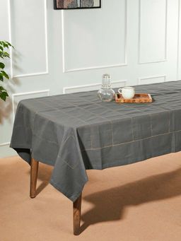 Fabindia - Grey Suvarn Baasu Woven Cotton Table Cover