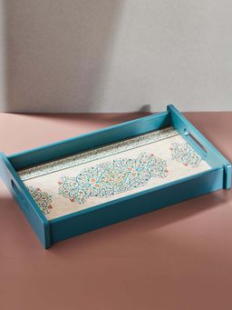 Fabindia - Teal Wood Tray