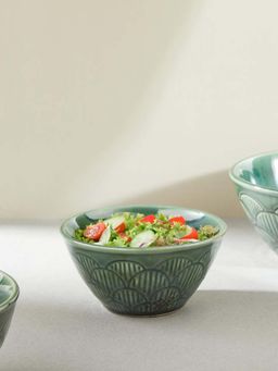Fabindia - Green Ceramic Nut Bowl