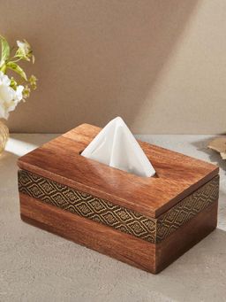 Fabindia - Purvi Wooden Tissue Box