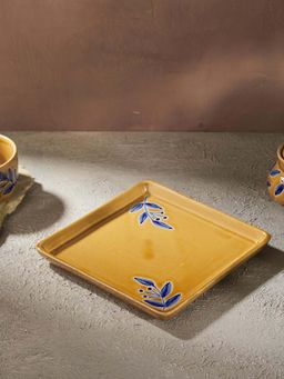 Fabindia - Yellow Naintara Ceramic Platter