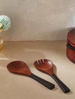 Fabindia - Node Wooden Server (Pack of 2)