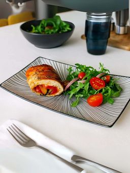 Smokey Cocktail - Modern Rectangle Dining Platter (Pack of 2)