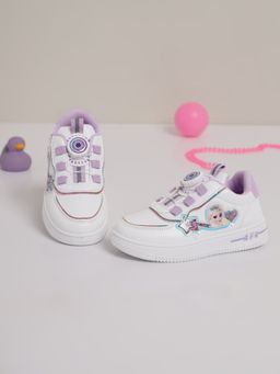 Truffle Collection - Purple Speed Slip On Sneakers for Kids