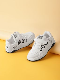 Truffle Collection - Black Velcro Sneakers for Kids