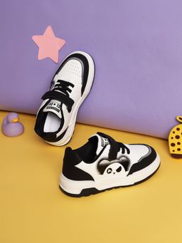 Truffle Collection - Black Velcro Sneakers for Kids