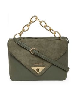 Marina Galanti - Olive Color Soft PU Material Medium Size Shoulder Bag - MB0381SR1029