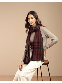 Fabindia - Maroon Cotton Stole