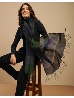 Fabindia - Blue Wool Blend Stole