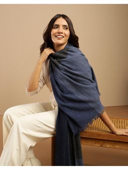 Fabindia - Blue Wool Blend Stole