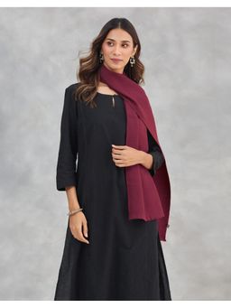 Fabindia - Maroon Wool Muffler