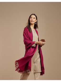 Fabindia - Magenta Wool Shawl