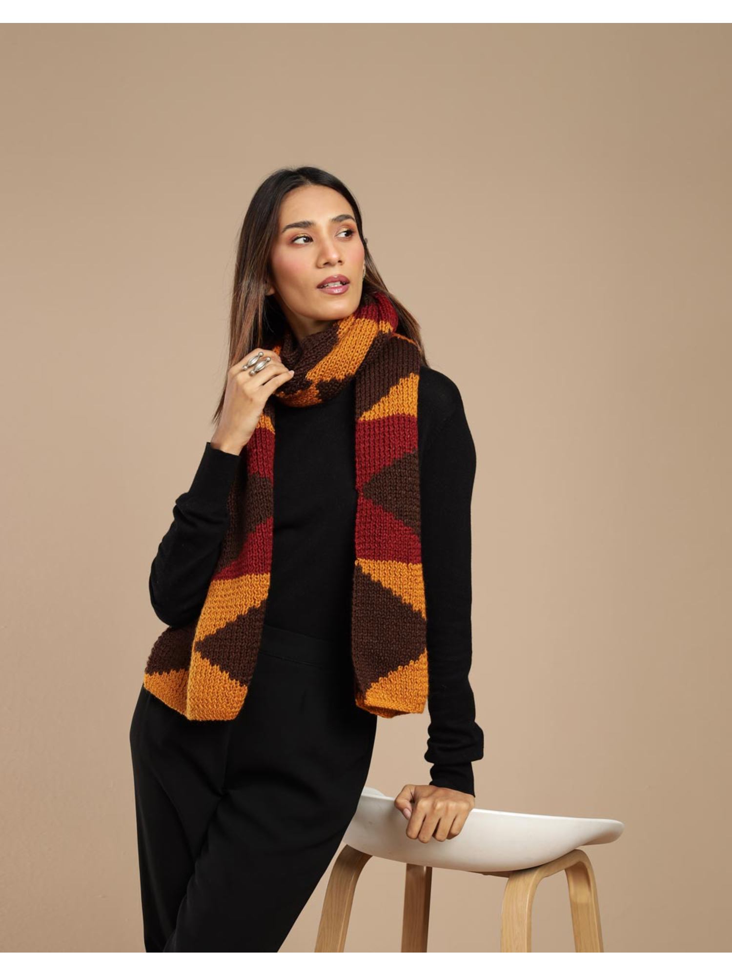 fabindia Multi Wool Muffler-picture-22