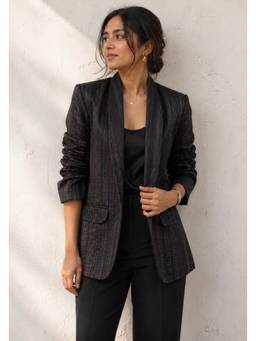 Gulaal - Classic Black Boyfriend Blazer