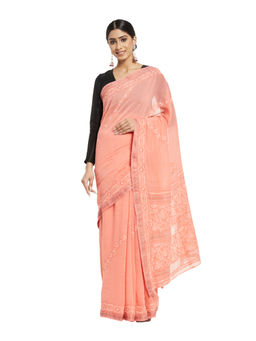 Fabindia - Cotton Silk Chikankari Sari