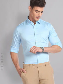 AD By Arvind - Stretch Twill 3 Collar Formal Shirt