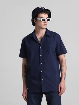 Jack & Jones - Navy Blue Regular Fit Shirt