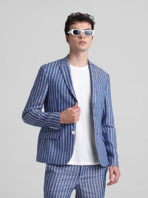 Jack & Jones Blue Slim Fit Stretch Blazer