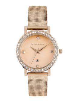 Giordano - Women Rose Gold Dial Round Analog Watch - GZ-60025 (M)