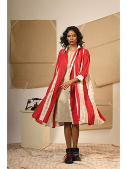 PRATHAA - Red Checks Dress