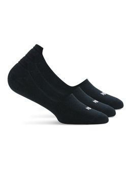 Puma - Basic Footie Plain Unisex Black Socks (Pack of 3)