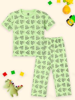 The Mom Store - Unisex Green T-Shirt with Pyjama