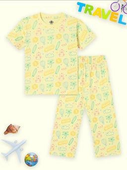 The Mom Store - Unisex Yellow T-Shirt with Pyjama