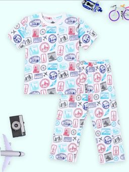 The Mom Store - Unisex White T-Shirt with Pyjama