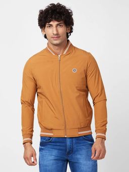 Spykar - MEN'S SHELL JACKET WITH CONTRAST RIB TIPPING & BRANDED LABEL AT CHEST