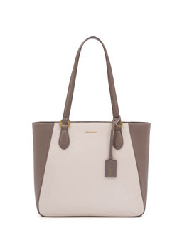 MIRAGGIO - Women Cream Textured Cali Tote Bag (L)