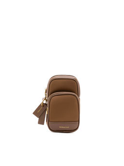 MIRAGGIO - Women Brown Jeff Phone Mini Crossbody Bag (M)