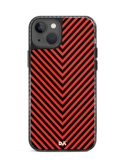DailyObjects - V Red Stride 2.0 Case Cover For iPhone 13-6.1-inch